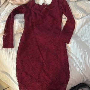 A very cute red dress!